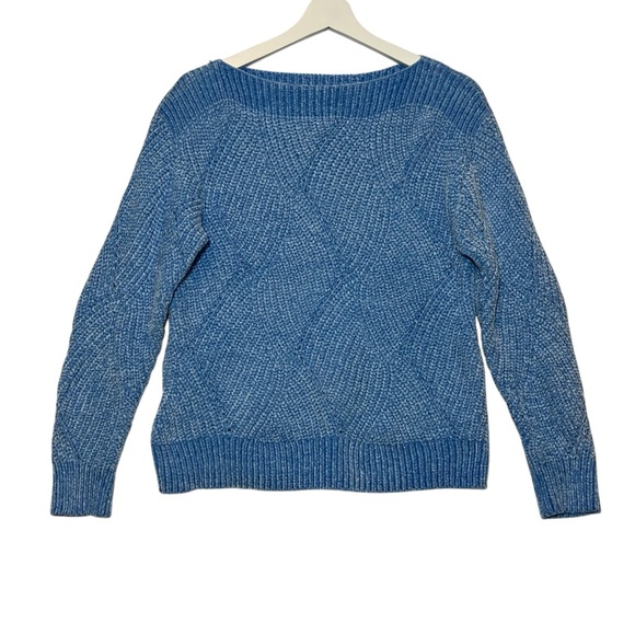 Tommy Bahama Knit Women's Shell St Luna Sweater Size XS/TP Light Blue Soft - Picture 2 of 9